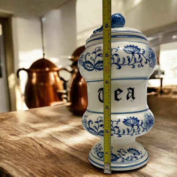 Blue Onion Vintage Tea Cannister/Good Used Condition - Picture 2 of 11